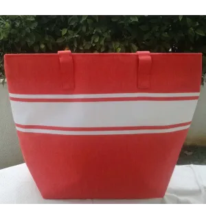 Sac de plage fouta rouge Fouta Tunisia - 3 2
