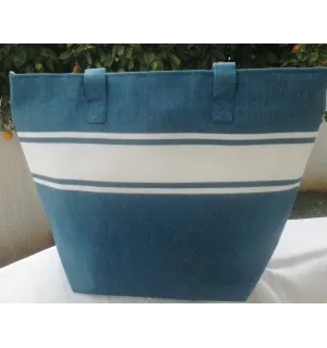 Sac de plage fouta bleu bondi Fouta Tunisia - 2