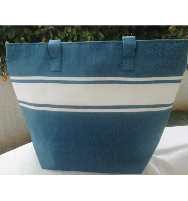 Sac de plage fouta bleu bondi Fouta Tunisia - 2