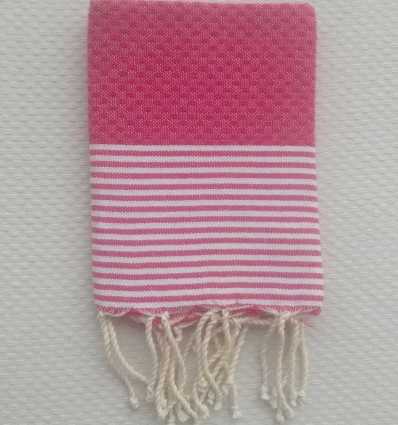 Lot de 10 serviettes de table rose magenta fushia
