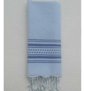 Mini fouta bleu bleuet  - 2