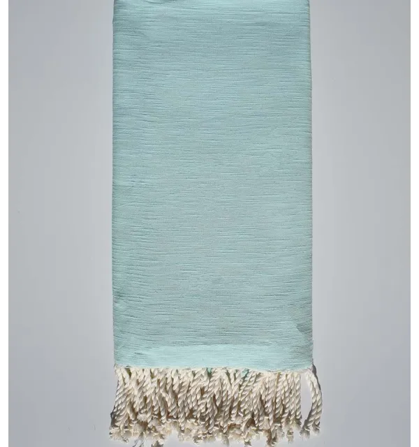 Jeté flammé turquoise clair - 1