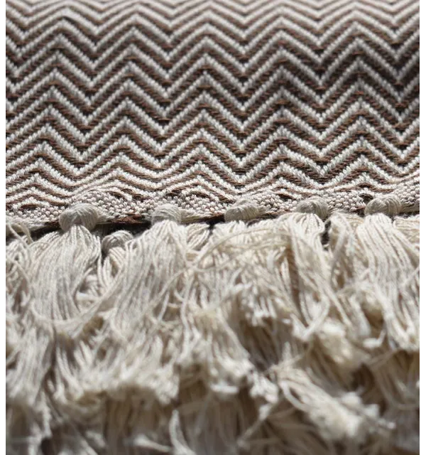 Plaid marron Fouta Tunisia - 2
