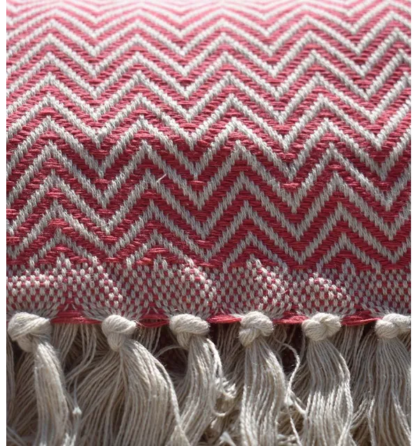 Plaid rose bonbon Fouta Tunisia - 2