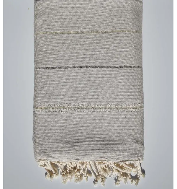 Jeté beige avec lurex doré 2.40m*2.80m - 2