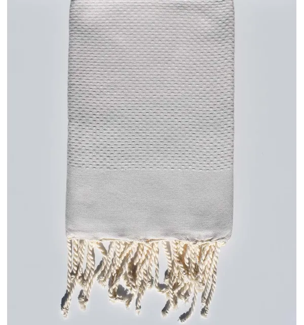 Serviette de plage unie couleur argile - 1