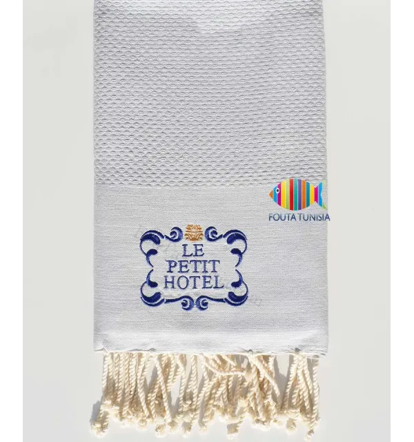 Serviette de plage personnalisée le petit hotel Fouta Tunisia - 6