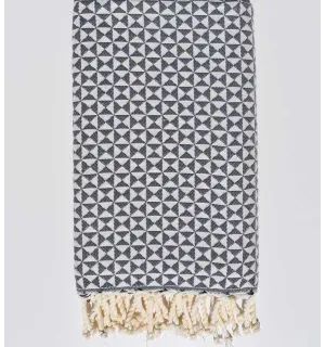 Fouta papillon bleu barbeau foncé Fouta Tunisia - 1 2