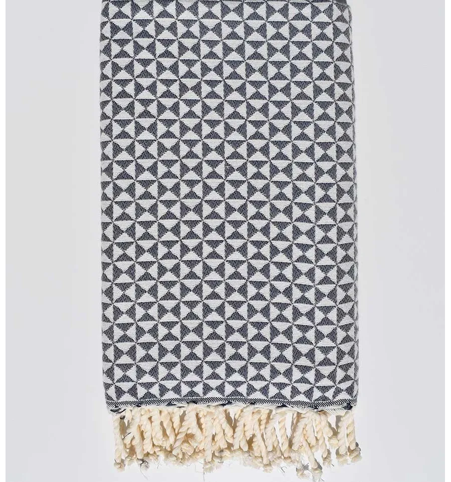 Fouta papillon bleu barbeau foncé Fouta Tunisia - 2