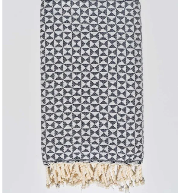 Fouta papillon bleu barbeau foncé Fouta Tunisia - 2