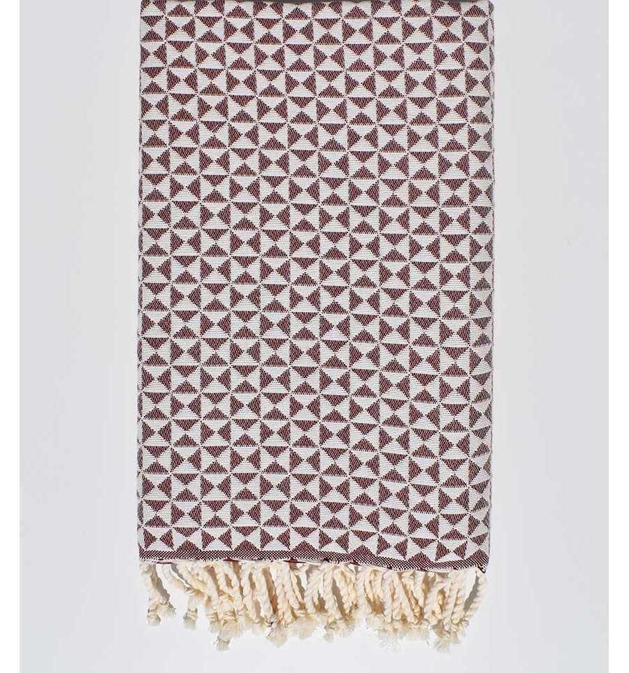 Fouta papillon bordeaux