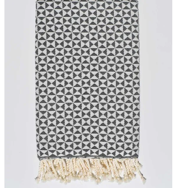 serviette de plage papillon vert foncé Fouta Tunisia - 1