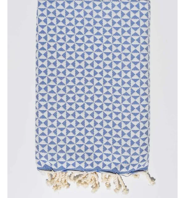 serviette de plage papillon bleu roi - 1