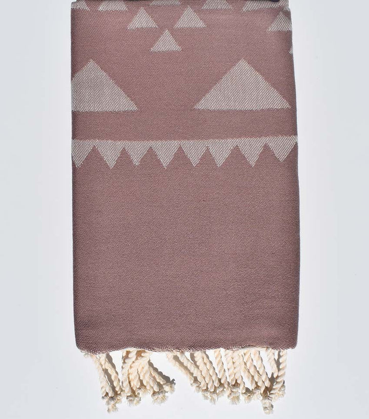 Serviette de plage bohémian Rose Mountbatten Fouta Tunisia - 1