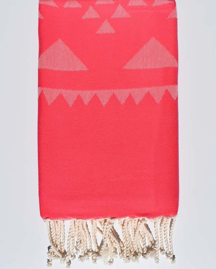 Serviette de plage bohémian rose Fouta Tunisia - 1