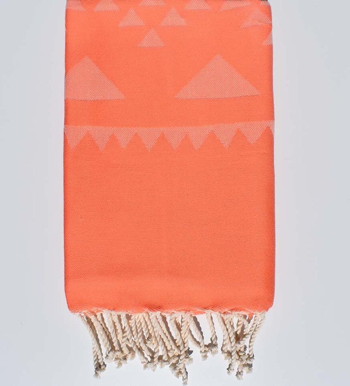 Serviette de plage bohémian saumon Fouta Tunisia - 1