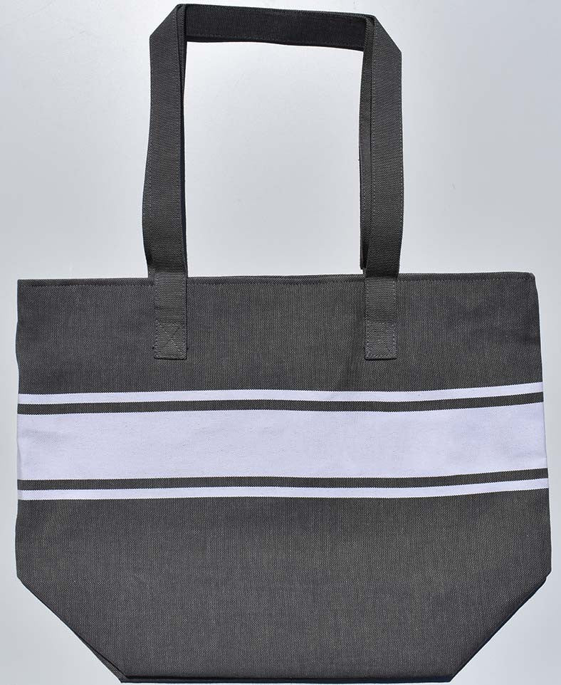 Sac de plage fouta taupe gris Fouta Tunisia - 1