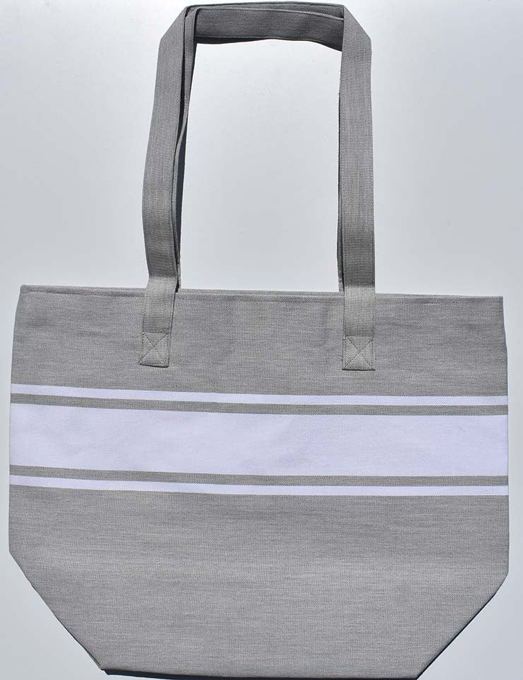 Sac de plage fouta gris Fouta Tunisia - 1