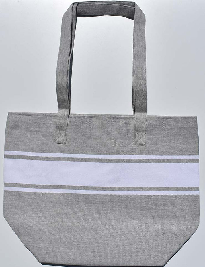 Sac de plage fouta gris Fouta Tunisia - 1