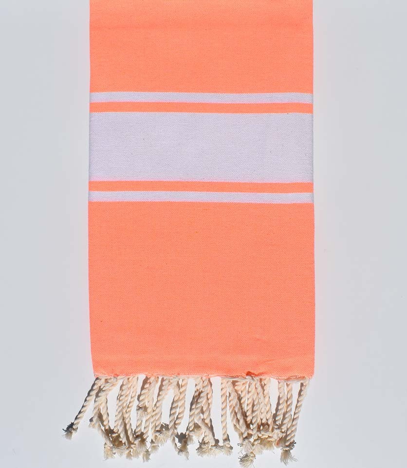 Serviette de plage Plate orange fluo  - 1