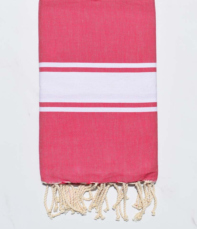 Fouta plate magenta fushia Fouta Tunisia - 1