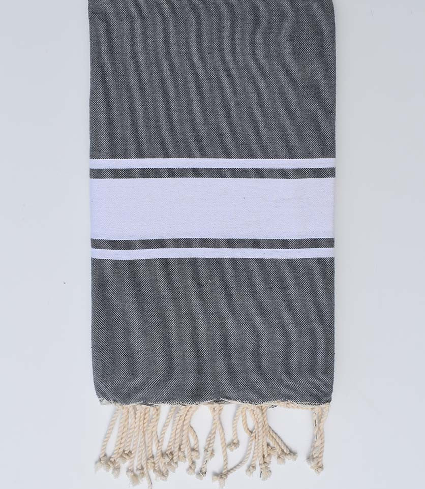 Fouta Plate gris plomb  - 1