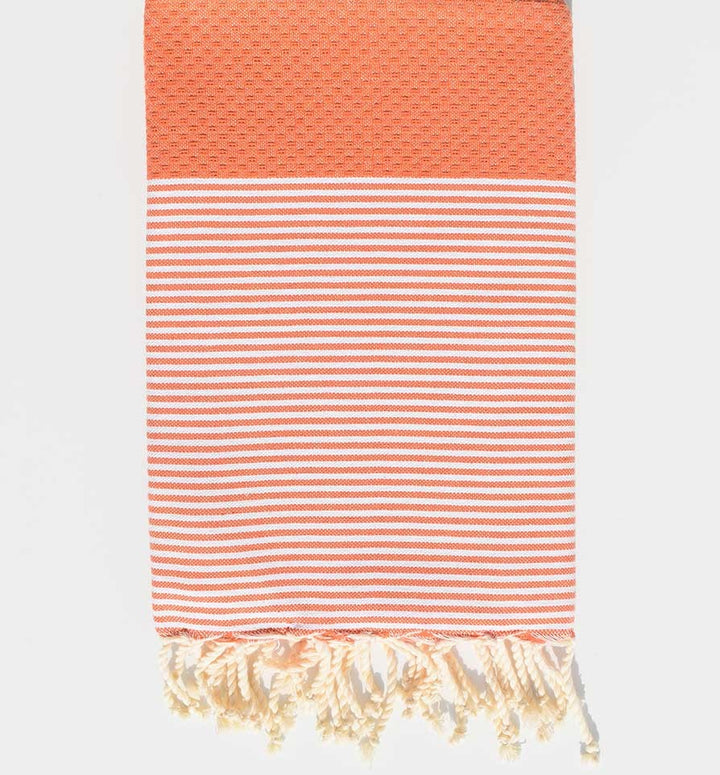 Fouta nid d'abeille tangerine Fouta Tunisia - 2