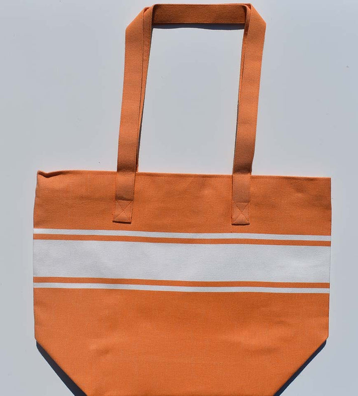 Sac de plage fouta orange Fouta Tunisia - 2