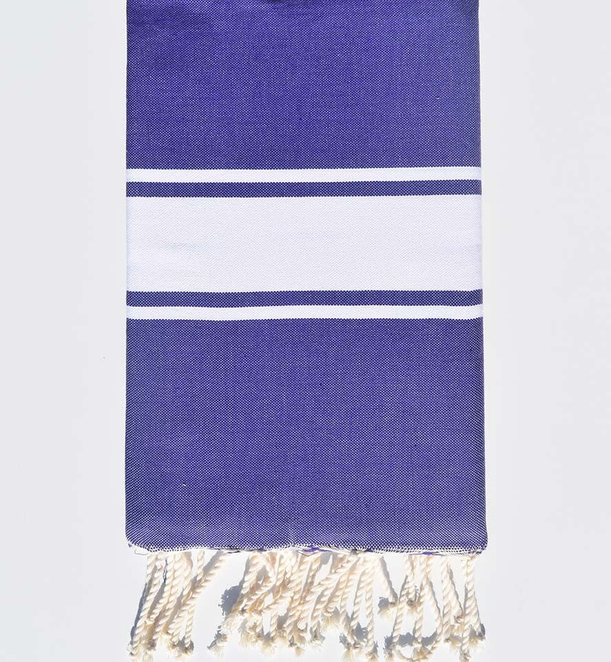 Fouta Plate bleu violet  - 1