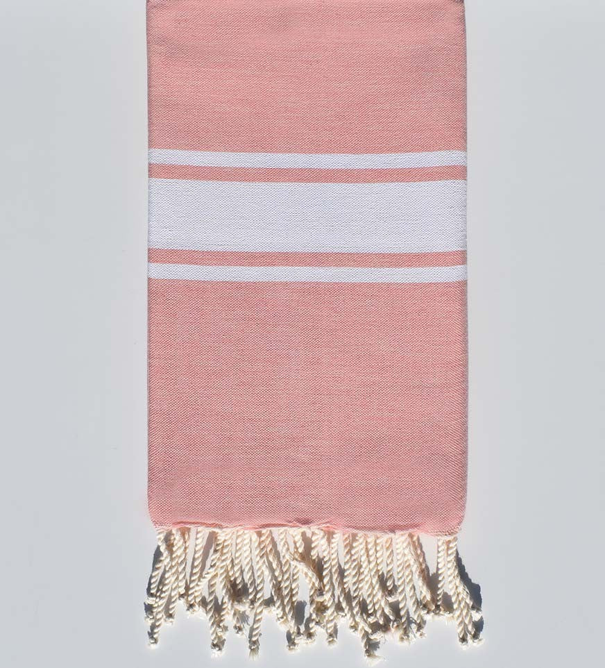 Fouta Plate rose dragée  - 1