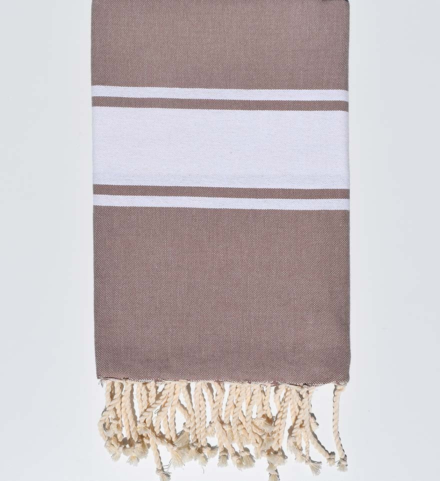 Serviette de plage Plate rose Mountbatten Fouta Tunisia - 1