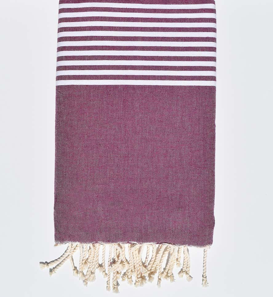 Jeté mauve 2m/3m Fouta Tunisia - 1