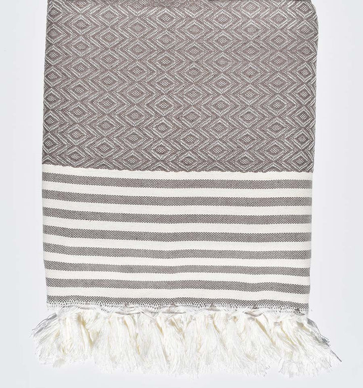Plaid couleur Terre d'ombre Fouta Tunisia - 1