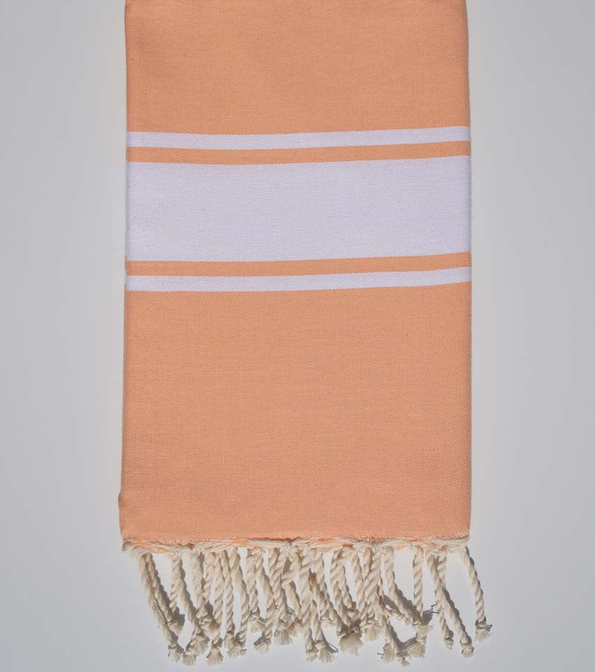 Fouta plate corail clair Fouta Tunisia - 1