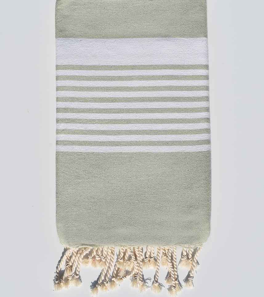 Fouta arthur vert pale  - 1