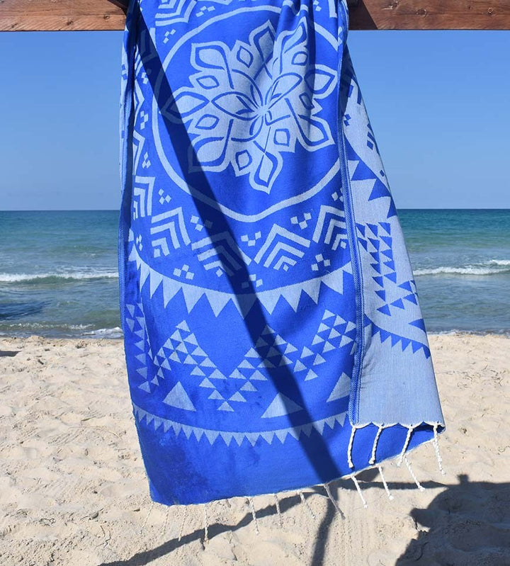 Fouta bohémian bleu Fouta Tunisia - 2