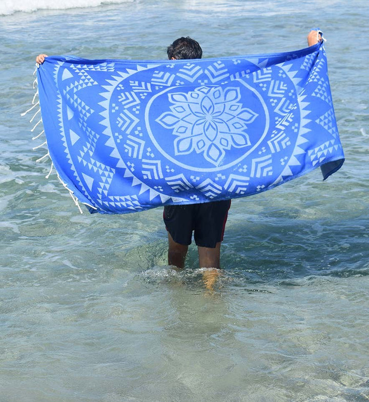 Fouta bohémian bleu Fouta Tunisia - 3