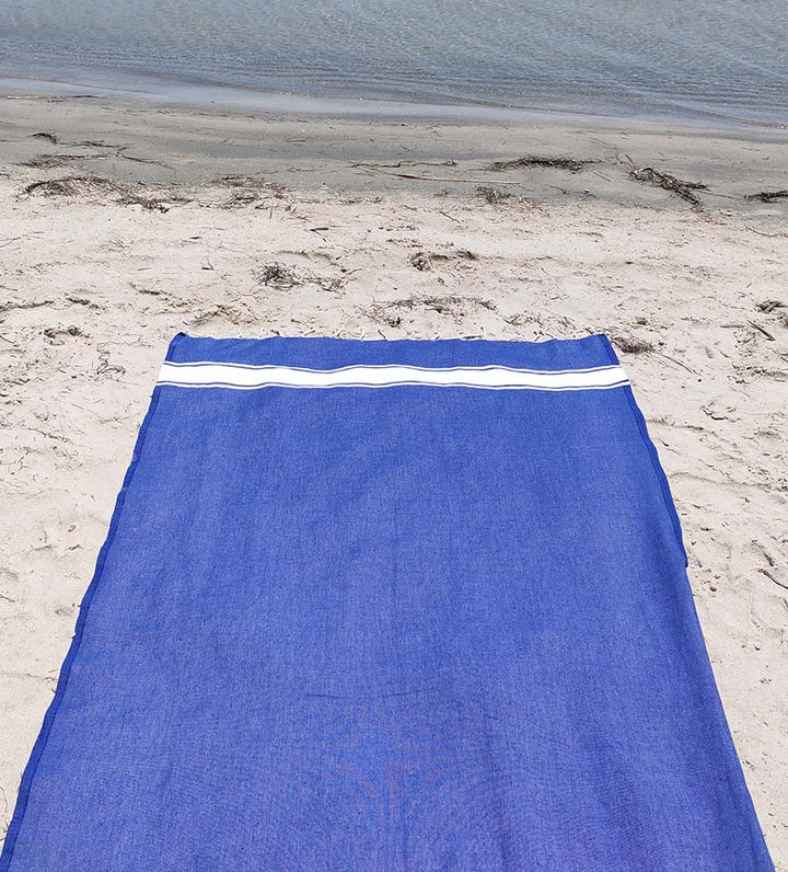 Fouta Plate Lapis lazuli Fouta Tunisia - 2