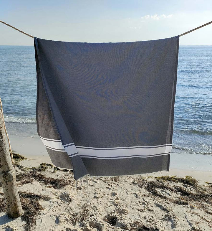 Fouta plate gris moyen Fouta Tunisia - 2