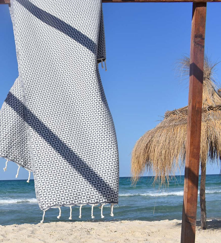 Fouta papillon gris Fouta Tunisia - 2