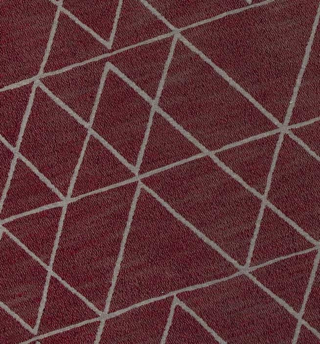 Tapis margoum en coton couleur rouge foncé Fouta Tunisia - 2