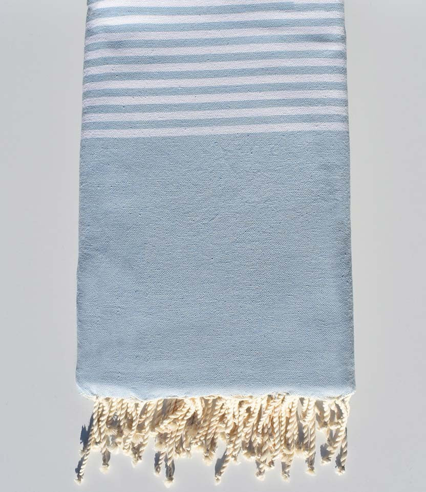 Jeté bleu clair Fouta Tunisia - 2