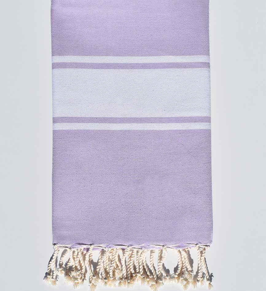 Fouta Plate violet clair Fouta Tunisia - 1
