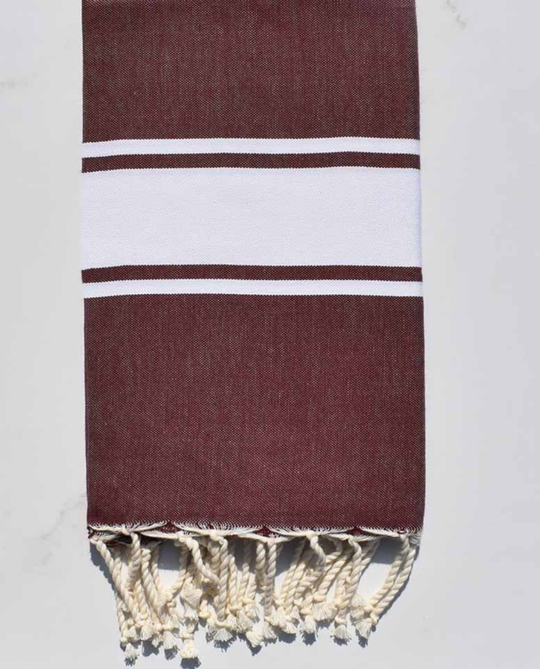 Fouta Plate bourgogne Fouta Tunisia - 1