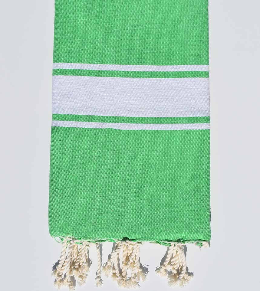 Fouta plate vert smaragdin Fouta Tunisia - 1