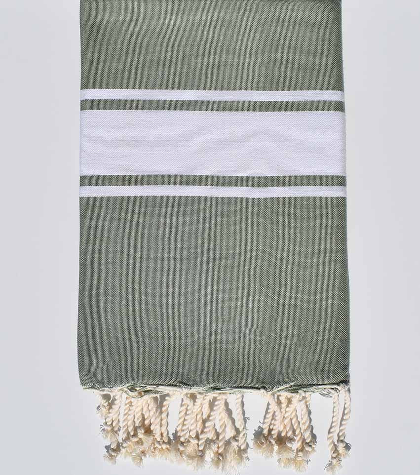 Fouta Plate vert sauge Fouta Tunisia - 1