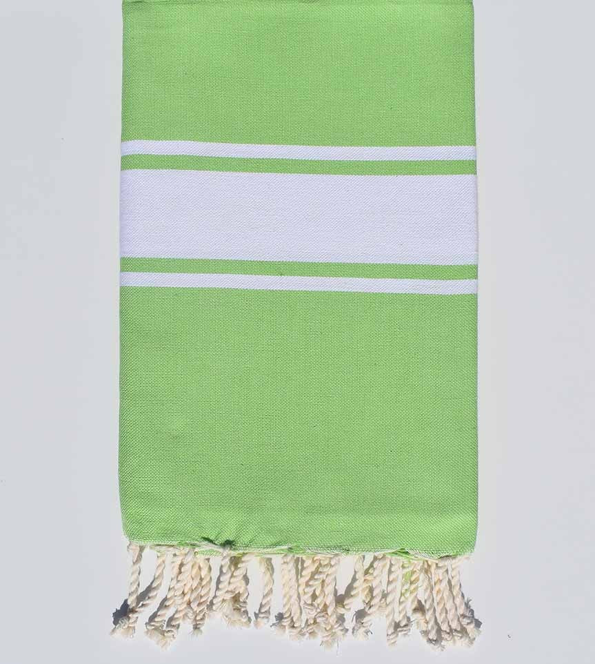 Fouta Plate vert lime Fouta Tunisia - 2