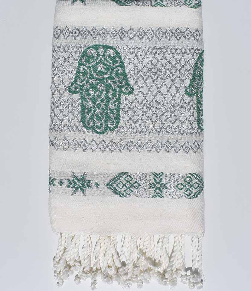 Fouta khomsa vert Fouta Tunisia - 2