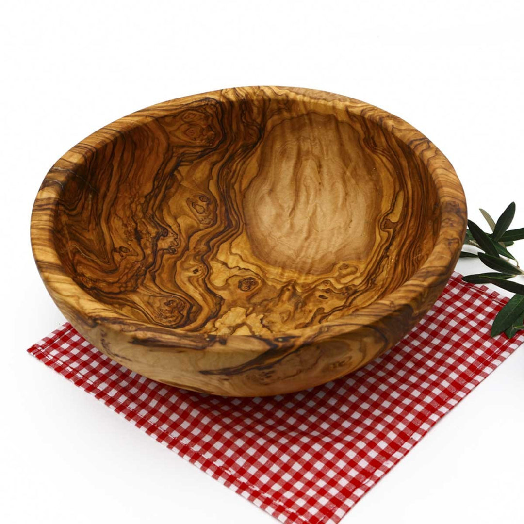 Saladier rond en bois d'Olivier 23-30cm  - 1