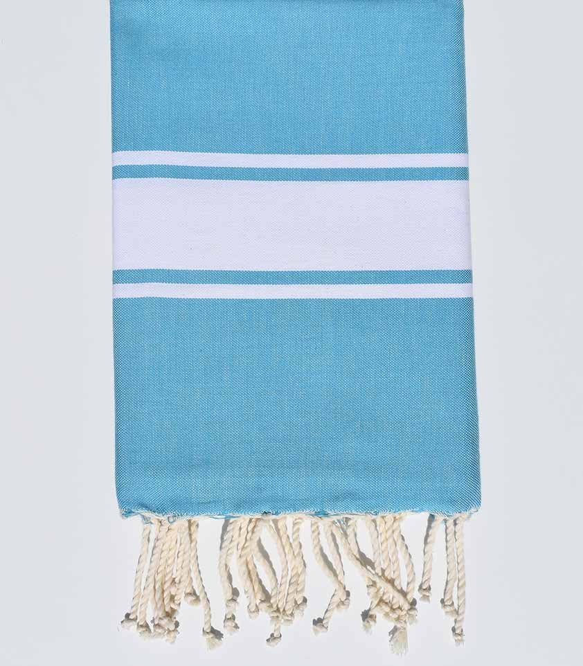Fouta Plate bleu acier Fouta Tunisia - 1